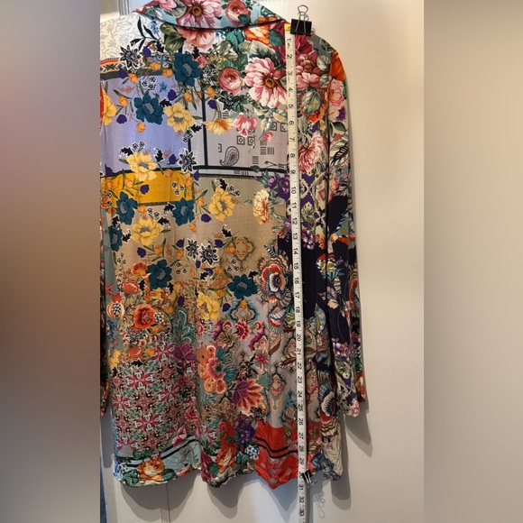 Johnny Was “The Janie Favorite Long Sleeve Polo Swing Tunic” Size XS - Picture 5 of 8